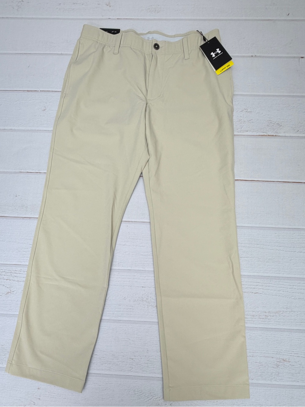 NWT Under Armour Golf Pants Mens 34x30 Khaki Straight Fit Stretch Performance